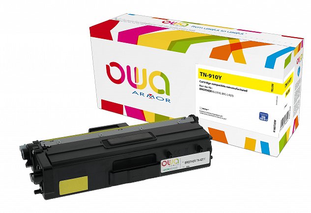 OWA Armor toner pro BROTHER TN-910Y,žlutá/yellow