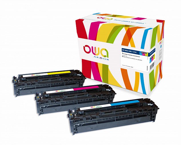 OWA Armor sada pro HP U0SL1AM,CMY,3x1800st.