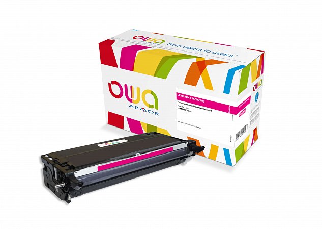 OWA Armor toner pro LEXMARK X560H2MG, červená/mag.