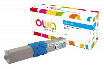 OWA Armor toner pro OKI 46507615,modrá/cyan