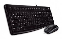 set Logitech Desktop MK120, drátový, USB, CZ/SK