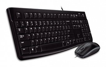 set Logitech Desktop MK120, drátový, USB, US