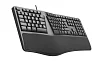 Klávesnice C-TECH KB-113E USB, ERGO,  černá, CZ/SK
