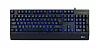Klávesnice C-TECH KB-104BK, USB, 3 barvy podsvícení, černá, CZ/SK