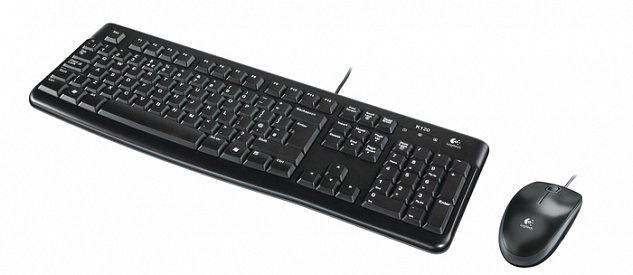 set Logitech Desktop MK120, drátový, USB, CZ/SK