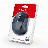 Gembird bezdrátová USB myš, 6 tlačítek, černá