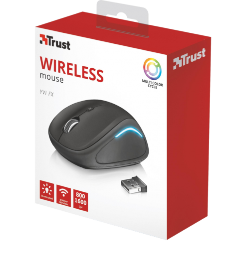 myš TRUST Yvi FX Wireless Mouse - black