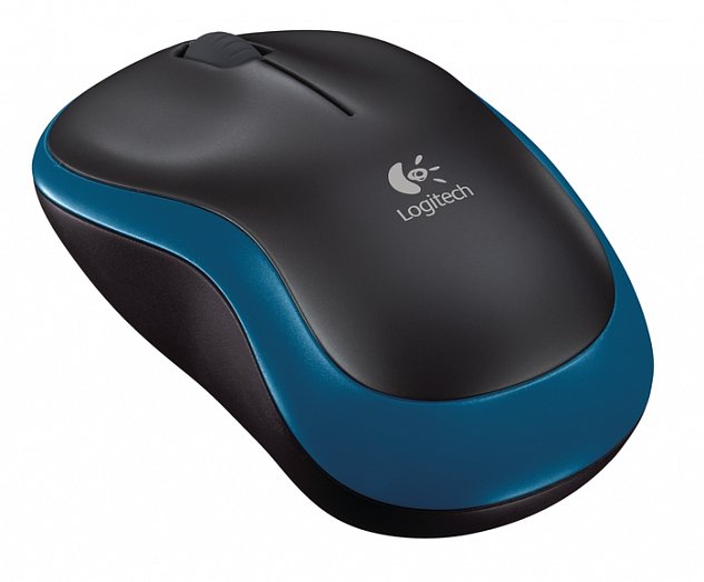 myš Logitech Wireless Mouse M185 nano, modrá