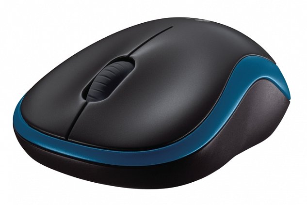 myš Logitech Wireless Mouse M185 nano, modrá