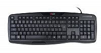Klávesnice C-TECH KB-107 USB, ERGO,  černá, CZ/SK