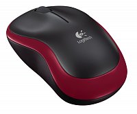 myš Logitech Wireless Mouse M185 nano červená