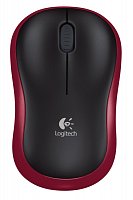 myš Logitech Wireless Mouse M185 nano červená