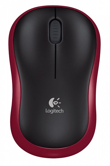 myš Logitech Wireless Mouse M185 nano červená