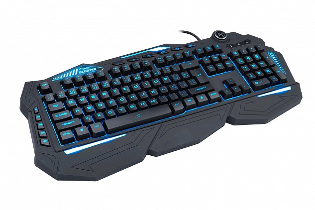 Herní klávesnice C-TECH Scorpia V2 (GKB-119), pro gaming, CZ/SK, 7 barev podsvícení, programovatelná