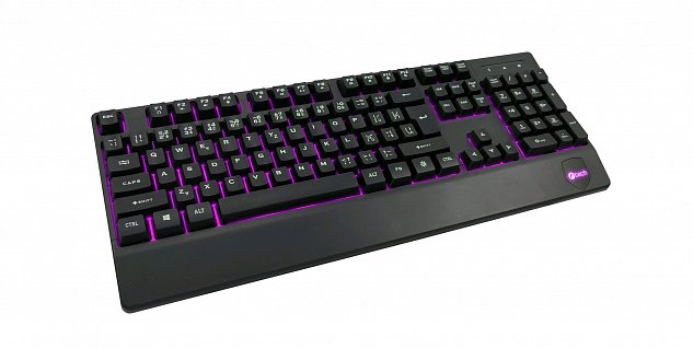 Klávesnice C-TECH KB-104BK, USB, 3 barvy podsvícení, černá, CZ/SK