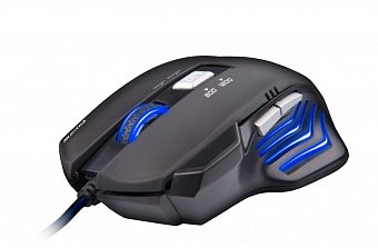 C-TECH Akantha herní myš, modré podsvícení, USB