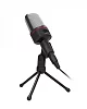 Stolní mikrofon C-TECH MIC-02, 3,5" stereo jack, 2.5m