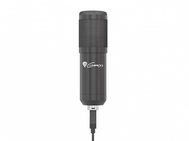 Streamovací mikrofon Genesis Radium 400, USB, kardioidní polarizace, ohybné rameno, pop-filter