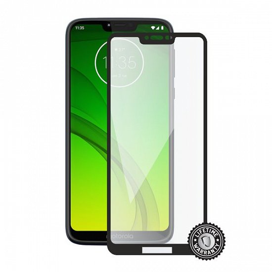 Screenshield MOTOROLA Moto G7 Power XT1955 Tempered Glass protection (full COVER black)