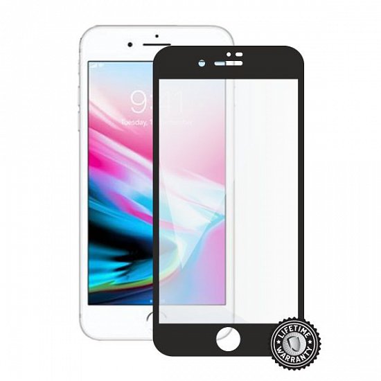 Screenshield APPLE iPhone 8 Plus Tempered Glass Protection (full COVER black)