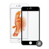 Screenshield™ Apple iPhone 7 Tempered Glass protection display (full COVER BLACK metalic frame)