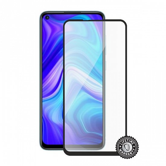 Screenshield XIAOMI Redmi Note 9 Tempered Glass protection (full COVER black)