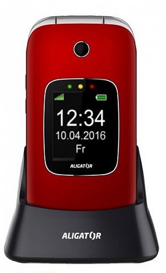 ALIGATOR V650 Senior červeno-stříbrný+st.nab
