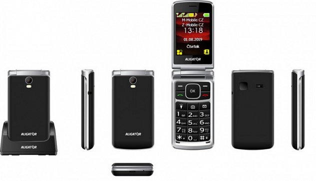 ALIGATOR V710 Senior černo-stříbrný+st.nab.
