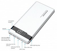 VIKING POWER BANK PN-962 QC3.0 20000mah, QUICK CHARGE 3.0, Černá VIKING POWER BANK PN-962 QC3.0 20000mah, QUICK CHARGE 3.0, Černá