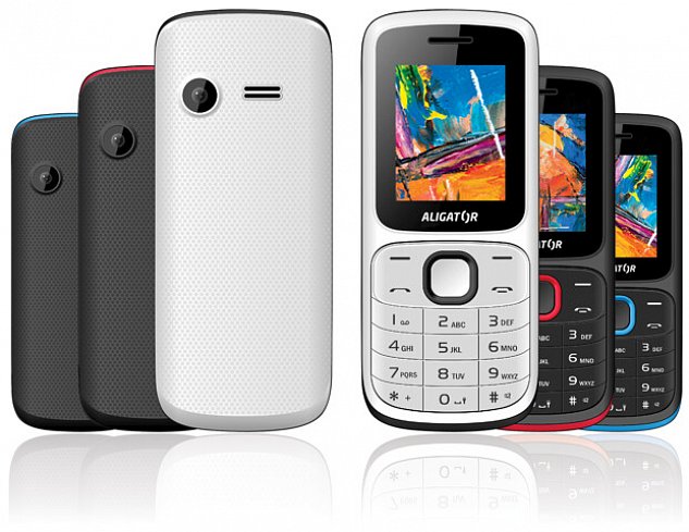 ALIGATOR D210 Dual sim černo-červený