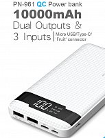 VIKING POWER BANK PN-961 QC3.0 10000mah, QUICK CHARGE 3.0, Černá VIKING POWER BANK PN-961 QC3.0 10000mah, QUICK CHARGE 3.0, Černá