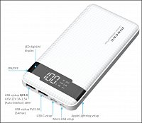 VIKING POWER BANK PN-961 QC3.0 10000mah, QUICK CHARGE 3.0, Černá VIKING POWER BANK PN-961 QC3.0 10000mah, QUICK CHARGE 3.0, Černá