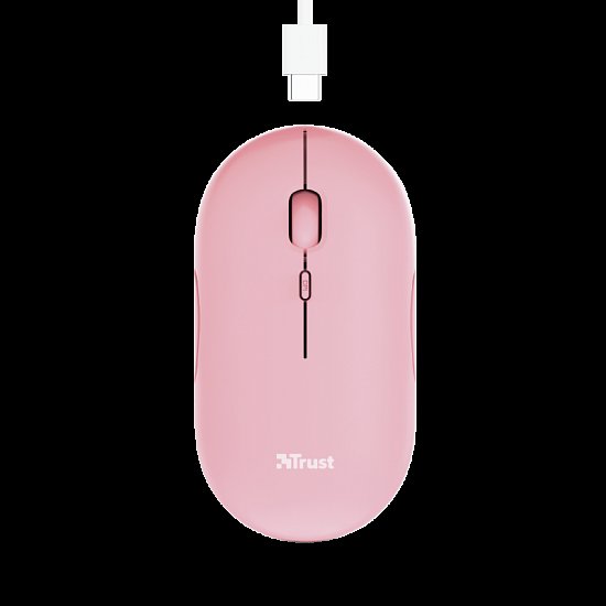 TRUST PUCK WIRELESS MOUSE PINK