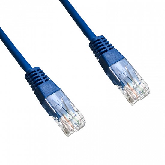 DATACOM patch cord UTP cat5e 0,25M modrý