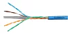 Kabel U/UTP Cat.6 4x2xAWG24 300 MHz, LS0H modrý, Eca