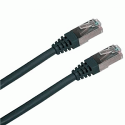 Patch cord FTP cat5e 0,5M černý