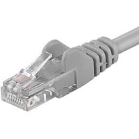 PremiumCord Patch kabel UTP RJ45-RJ45 level 5e 0.25m šedá