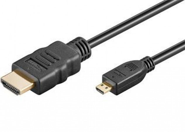 PremiumCord Kabel HDMI A - HDMI micro D, 5m