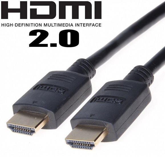 PremiumCord HDMI 2.0 High Speed+Ethernet, zlacené konk., 5m