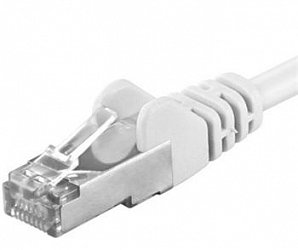 Premiumcord Patch kabel CAT6a S-FTP, RJ45-RJ45, AWG 26/7 1,5m, bílá