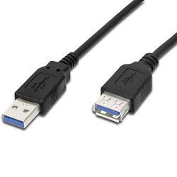 PremiumCord Prolužovací kabel USB 3.0 A-A, M/F, 2m