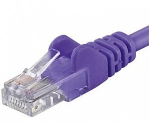 Patch kabel UTP RJ45-RJ45 level 5e 0.25m, fialová