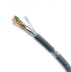 DATACOM FTP Cat5e PVC kabel 100m (lanko) šedý