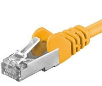 Premiumcord Patch kabel CAT6a S-FTP, RJ45-RJ45, AWG 26/7 1,5m, žlutá