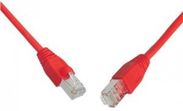 Patchkabel S/FTP,Cat6,2xRJ45, 7m červený