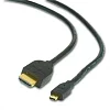 Kabel HDMI-HDMI micro 1,8m, 1.3, M/M stíněný,zl.,č