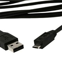 USB Kabel A Male/Micro B Male 2.0 Black HQ 1,8m