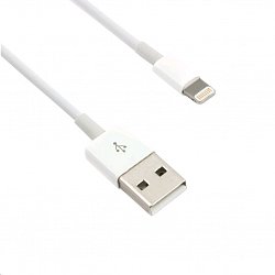 Kabel C-TECH USB 2.0 Lightning (IP5 a vyšší) nabíjecí a synchronizační kabel, 1m, bílý