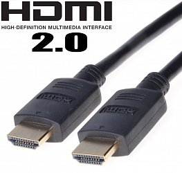 PremiumCord HDMI 2.0 High Speed+Ethernet, zlacené konk., 3m