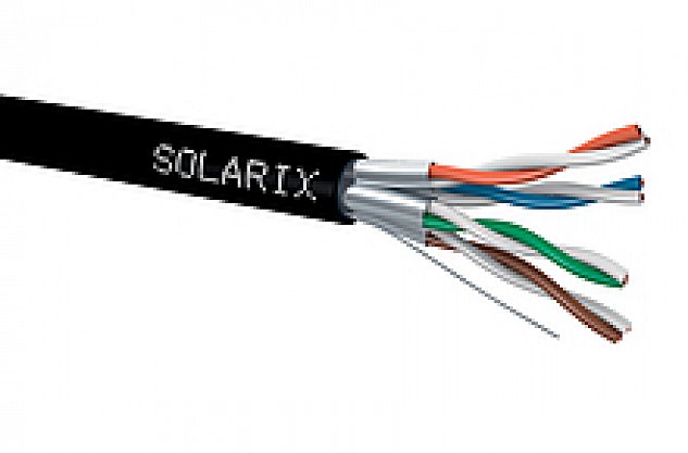 Instalační kabel Solarix CAT6A STP PE Fca 500m